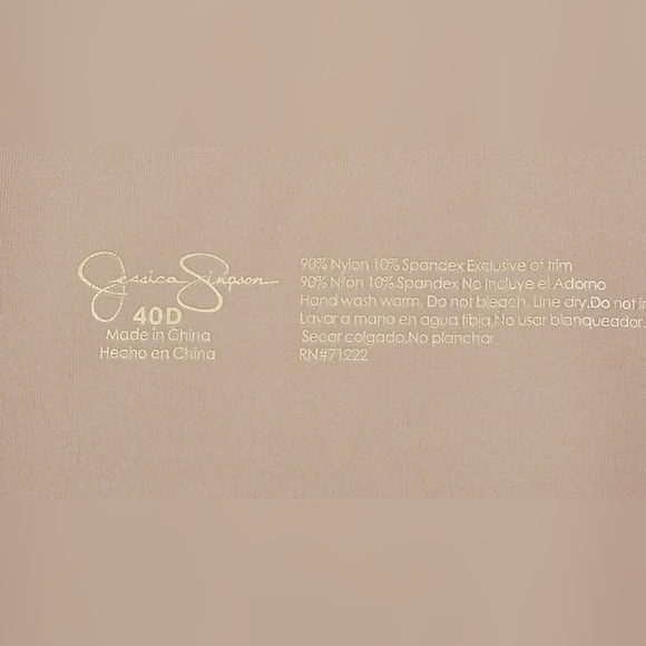 Jessica Simpson womans full figure bra underwire lightly padded - Picture 7 of 9